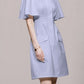 Fashionable Lace Patchwork Pocket Decor Dress