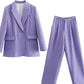 Formal Wear Long Sleeve Blazer And Trousers Suit Set