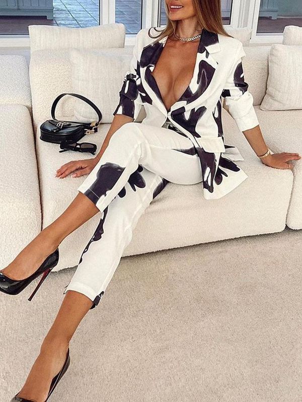 Blazer + Pants Matching Set Women Outfit Office Wear Hot Fashion Elegant  High Quality Formal Ladies Women Royal Pant Suit Sexy Ladies Color Block  Female Coats From 72,11 € | DHgate
