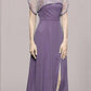 Premium Square Neck Purple Dress