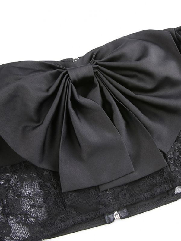 Sexy Lace Patchwork Black Designer Top