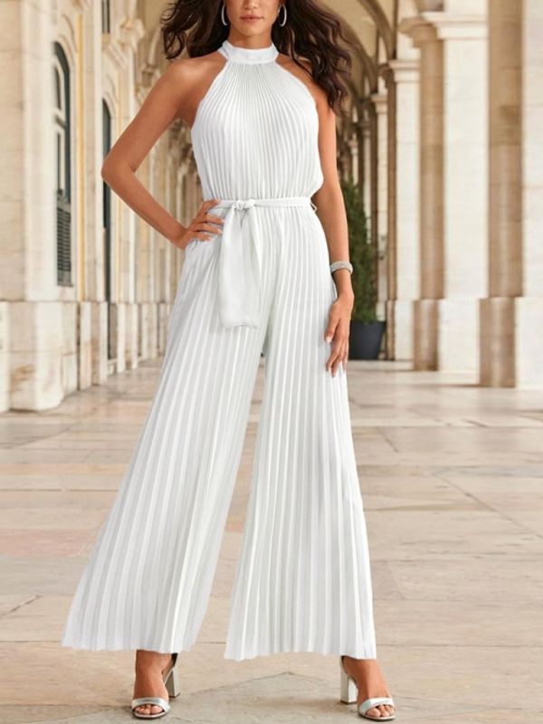 Super Stylish Sleeveless Solid Jumpsuit