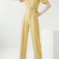 Ultramod Double Breasted Yellow Jumpsuit