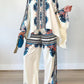 Must Have Printed Shirt And Pants Blue Set
