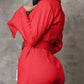 Ultramod Long Sleeve Red Blazer Dress